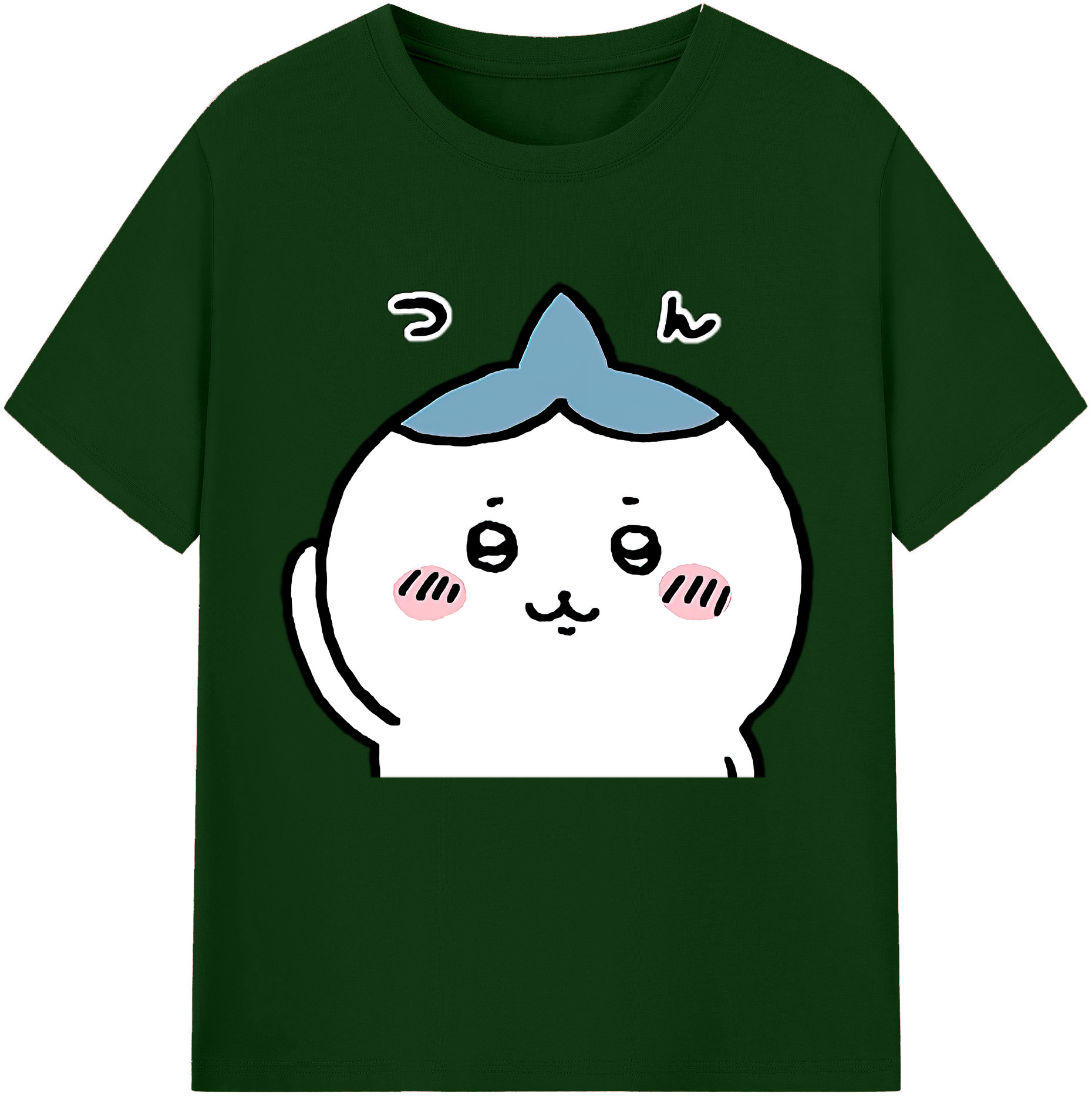 （画像用） ちいかわ ハチワレ Chii-kawa hachiware 綿100％半袖Tシャツ（フロントプリント）